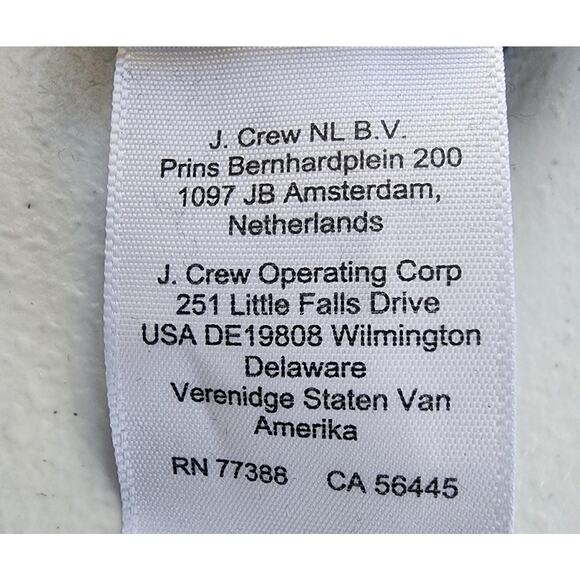 J Crew Shirt Womens Medium Black Cotton Long Sleeve Cropped Crewneck Mallcore - Picture 10 of 13